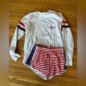 Stars and Stripes Tee and Shorts Set